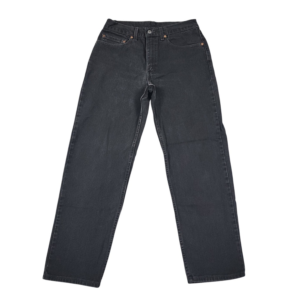 Vintage Levi's 550 Jeans Mens 32x30 Black Relaxed Fit Tapered Denim Y2K